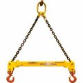 Caldwell Group. Strong-bac Adjustable Spreader Beam, 30,000 lbs Capacity, 72in, Chain Top Rigging, Yellow, Steel 32C-15-4/6